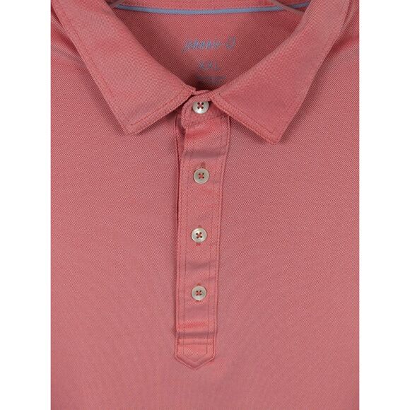Johnnie-O Mashie Prep-Performance Polo Shirt Pink/Salmon Men's Size 2XL/XXL - Picture 4 of 14